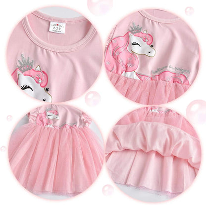 Girls Dresses for Winter Long Sleeve Toddler Girls Clothes Party Tutu Dresses for Little Girls 2-8 Years