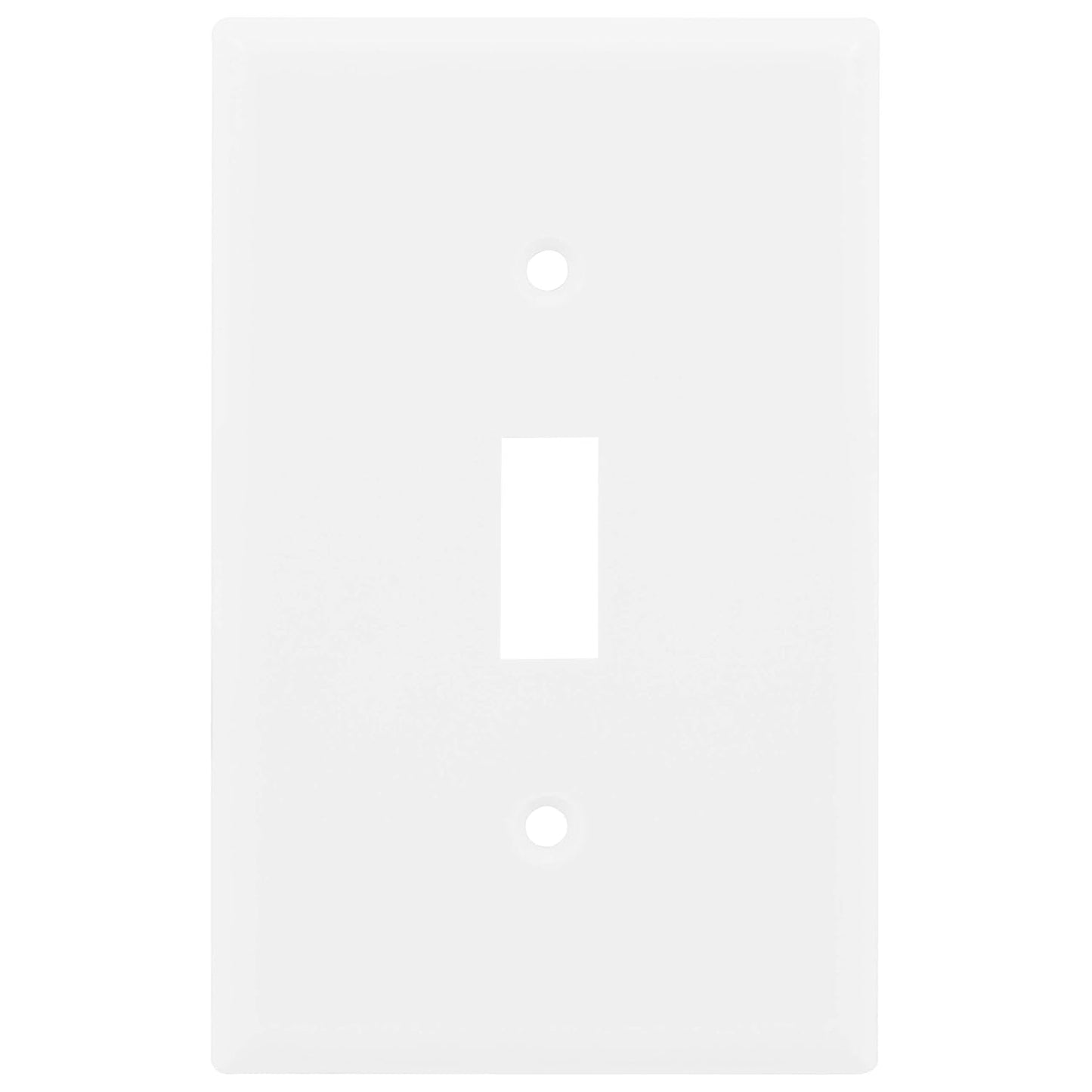 Single Oversized Wall Plate Cover, 1 Gang, Light Switch Cover, 3.1” X 4.9”, Outlet Covers, Screws Included, White, 30598